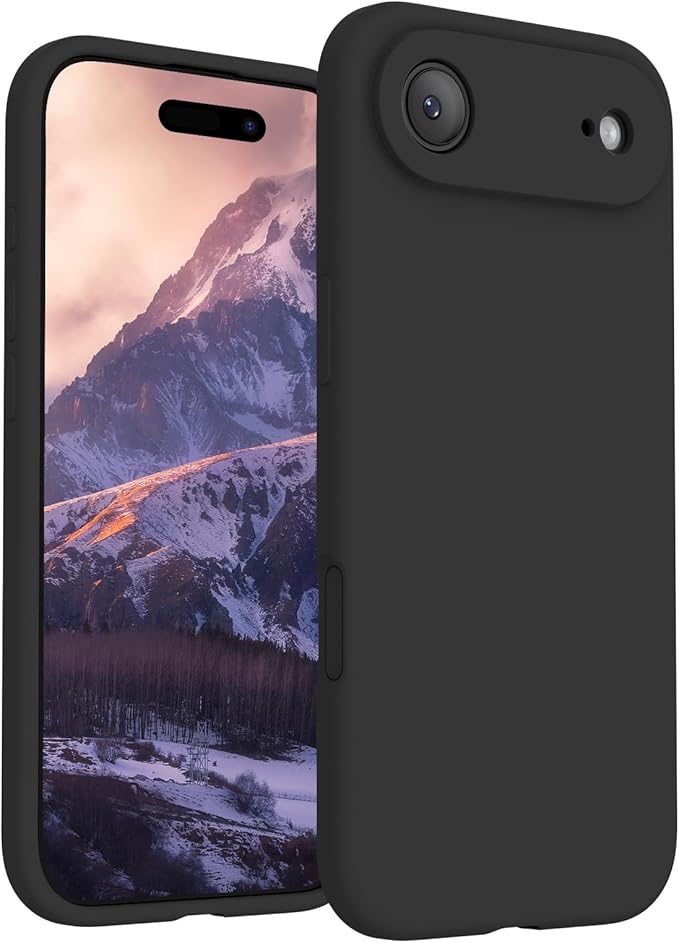 FireNova Magnetic for iPhone Air Case, Compatible with MagSafe, [Integrated Silicone Camera Control Button] [Camera Protection] Microfiber Lining Phone Case for iPhone 17 Air, 6.5", Black