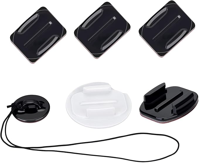 Suptig Helmet Mount Camera Helmet Mounts for Gopro Hero 13/Hero 12/11/10/9/8/7/6/5/4/3/2/ Hero Session Gopro Max, Akaso, DJI osmo More Action Cameras