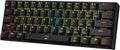 Redragon K630 Dragonborn 60% Wired RGB Gaming Keyboard, 61 Keys Compact Mechanical Keyboard with Linear Red Switch, Pro Driver Support, Black