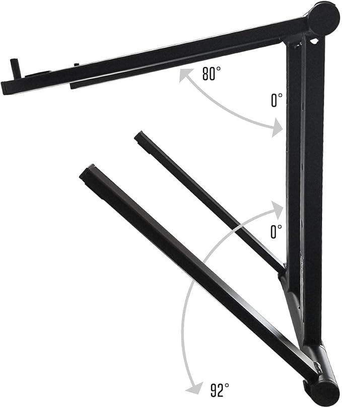 AXA AXCESSABLES DJ Laptop Stand with Travel Bag | Portable Foldable Aluminum Laptop Stand for Laptops up to 15 inches and 20lbs | No Assembly Required, Includes Carrying Bag