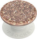 PopSockets Adhesive Phone Grip, Holder, Phone Stand, Glitter - Foil Confetti Rose Gold