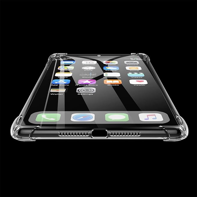 Clear TPU Back Case for iPad mini 5/4/3/2/1 Cover 7.9" (iPad mini 5th/4th/3rd/2nd/1st Generation) Shockproof Case [Reinforced Corners Protection] Slim Lightweight Transparent Shell, Clear