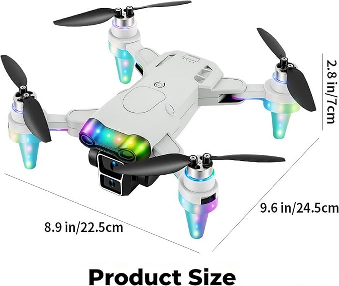 Drones for Kids 8-12 – Drone with camera for kids & Beginners,Kids drone with Fancy LED Lights, 4.3" Built-In FPV Screen, Three Batteries, Perfect Holiday & Birthday Gift, Indoor & Outdoor Quadcopter Toy