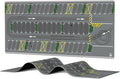 XXL 1/64 Scale Parking Lot Mouse Pad 90x40cm Non-Slip Rollable Desk Mat | Large Diorama Playmat for Hot Wheels, Matchbox, Mini GT, Tarmac, Inno64 and Diecast Car Collectors, Kids and Gamers