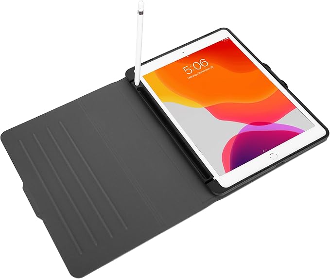 Targus VersaVu 360 Degree Rotating Case for iPad 10.2" (9th, 8th, 7th Gen), iPad Air 10.5", Pro 10.5" – Military-Grade Drop Protection, Pencil Holder, Multi-Angle Stand, Violet - THZ86307GL
