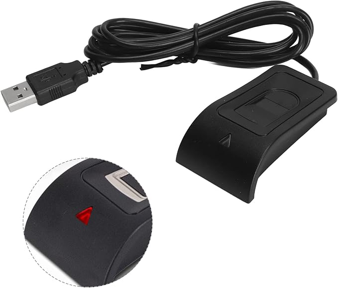 USB Fingerprint Reader Fingerprint for windows10/11, Hello Automatic Driver Installation with 5ft Extension Cable, Password Operation, Hold 10 Fingerprints