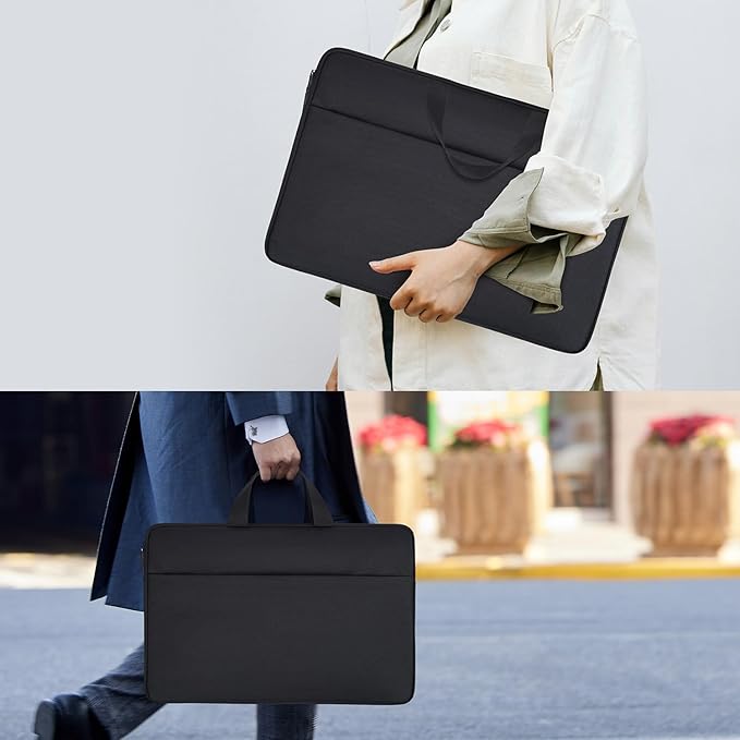 17 Inch Laptop Sleeve Carrying Case for HP 17 17.3" Laptop, HP Envy 17 17t 17m 17.3, Pavilion 17, ASUS Vivobook 17, LG Gram 17, MSI 17.3 inch Case Bag, Black