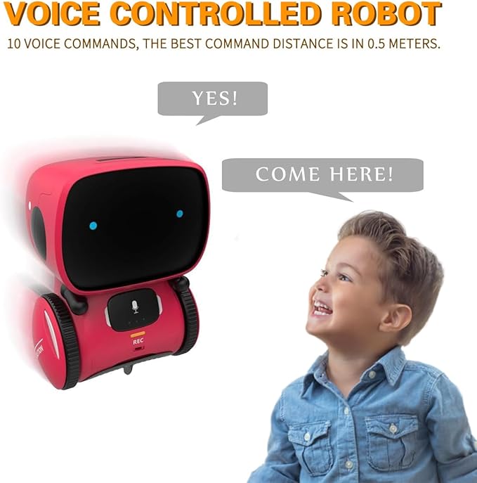 98K Robot Toys for Girls and Boys Rechargeable, Touch and Voice Control Robots Interactive Talking Smart Partner and Teacher with Singing, Dancing, STEM Toy Gifts for Kids Age 3 and Up