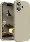 FireNova Magnetic for iPhone 17 Case, Compatible with MagSafe, [Integrated Silicone Camera Control Button] [Camera Protection] Anti-Scratch Microfiber Lining Phone Case, 6.3", Khaki