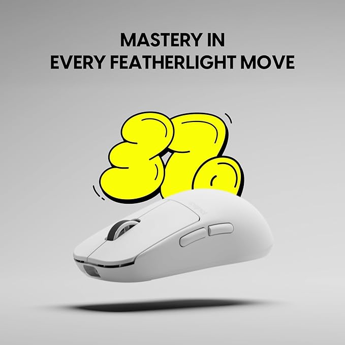 Pulsar Gaming Gears X2H Crazylight Wireless Gaming Mouse, Ultra Lightweight 1.30 oz (37g), Optical Switch, 32000 DPI, 750 IPS, XS-1 Sensor, 8k Compatible (Uyuni White)