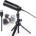 USB Condenser Microphone, Cardioid Condenser Mic with 20Hz–20kHz Frequency Response, Plug & Play USB 2.0 Interface, Compatible with Windows/Mac, Ideal for Podcasting, Recording Studio & Karaoke