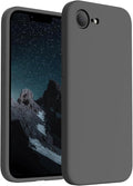 FireNova Magnetic for iPhone 17e Case/iPhone 16e Case, Compatible with MagSafe, [Silicone Camera Protection] Microfiber Lining Phone Case, 6.1", Space Gray