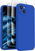 FireNova Designed for iPhone 14 Case, Silicone Upgraded [Camera Protection] Phone Case, Soft Anti-Scratch Microfiber Lining Inside, 6.1 inch, Klein Blue