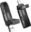 JOIOT USB C Flash Drive 256GB Up to 450MB/s Dual Type-C & USB-A USB 3.2 Solid State Drive USB-C Thumb Drive Compatible with iPhone 15/16/17 Series Smartphone Tablet Laptop Car Smart TV Game Console