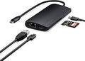 Satechi 8 in 1 USB C Hub Multiport Adapter V3, 8K HDMI, 100W Charging, 4 USB Data Ports, Ethernet, SD Card Reader, for Laptop, for Mac/Windows, MacBook Air/Pro/Neo, iPad Air/Pro - Midnight