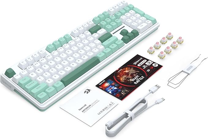 Redragon K745 HE Rapid Trigger Gaming Keyboard, 8K Wired Mechanical Keyboard w/Next-Gen UltraMag 100% POM Silky Magnetic Switch, Dual-Module Floating Patent Structure Design, 5-Layer Noise Dampening