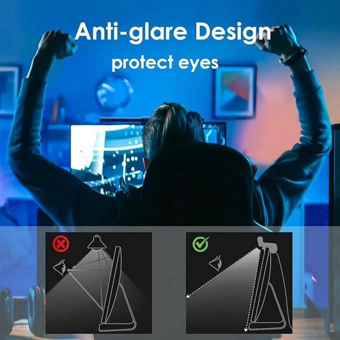 Metal Knob Remote Eye-Care Screen Light Bar LED Task Lamp USB Magnetic Light Table Computer Monitor Desk Lamp