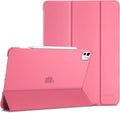 ProCase for iPad Pro 13 Inch Case M5 2025/ M4 2024, Smart Cover iPad Pro M5 M4 Case 13 Inch, Slim Stand Translucent Hard Shell Back, Supports Touch ID, Auto Wake/Sleep -Melonpink