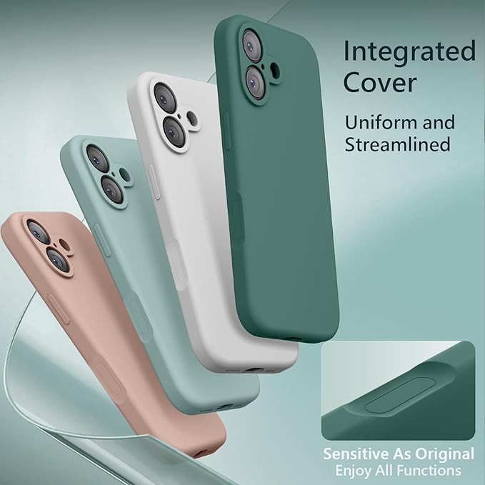 FireNova Magnetic for iPhone 17 Case, Compatible with MagSafe, [Integrated Silicone Camera Control Button] [Camera Protection] Anti-Scratch Microfiber Lining Phone Case, 6.3", Midnight Green