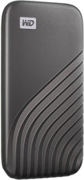 Western Digital 4TB My Passport SSD External Portable Solid State Drive, Grey, Up to 1,050 MB/s, USB 3.2 Gen-2 and USB-C Compatible (USB-A for older systems) – WDBAGF0040BGY-WESN