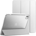 JETech Case for iPad Pro 11-Inch M5/M4 2025/2024 (6th/5th Generation), Slim Stand Hard Back Shell Smart Cover with Auto Wake/Sleep (Silver)