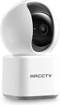 ARCCTV Cameras for Home Security, Pet Camera with WiFi 6&5GHz/2.4GHz, Motion Tracking Never Miss a Moment, 2-Way Audio, Night Vision, Compatible with Alexa Upgrades Your Idoor Security