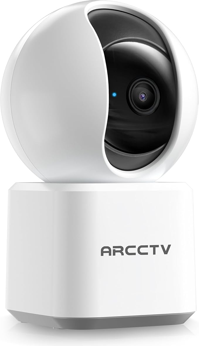 ARCCTV Cameras for Home Security, Pet Camera with WiFi 6&5GHz/2.4GHz, Motion Tracking Never Miss a Moment, 2-Way Audio, Night Vision, Compatible with Alexa Upgrades Your Idoor Security