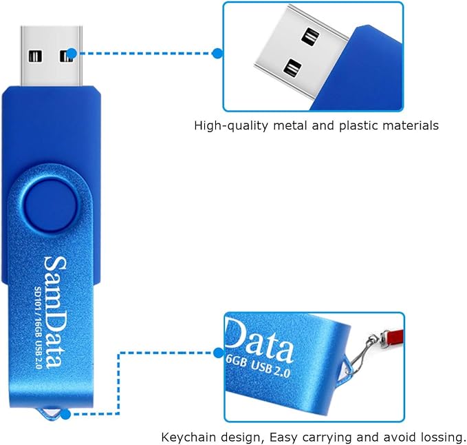 SamData 16GB USB Flash Drives 4 Pack 16GB Thumb Drives Memory Stick Jump Drive with LED Light for Storage and Backup (4 Colors: Black Blue Green Purple)