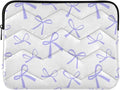 Laptop Case Sleeve, Blue Purple Bow Pattern Shockproof Protective Computer Carrying Cover, Briefcase Handbags 13-13.3inch Laptop Sleeve Bag