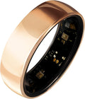 Smart Ring Titanium Fitness Sleep Tracker Health Monitoring Blood Pressure Blood Oxygen for iPhone and Android 7 Days Batterty Life (Rose Gold, 11) Full Charge First Use
