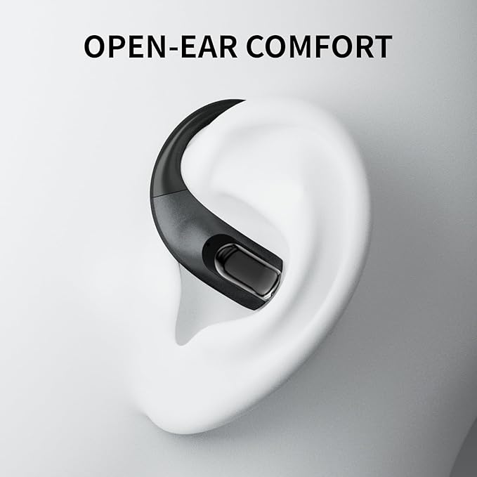 GALAAL Wireless Running Earbuds Bluetooth Headphones,Lightweight Earbuds with Ear Hooks,Bluetooth5.4 Wireless Earphones,25H Playtime, IPX4 Waterproof Running Headphones for Gym(Black)