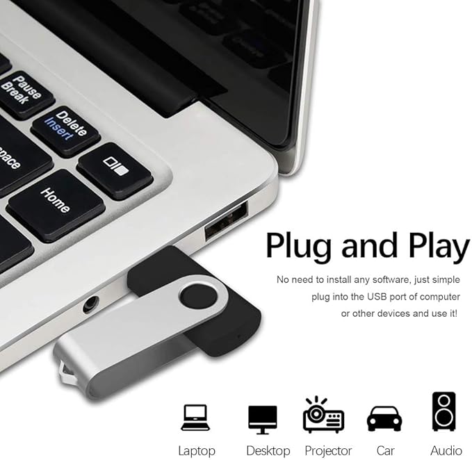 Aiibe 32GB USB Flash Drive Memory Stick Thumb Drive USB 2.0 Black