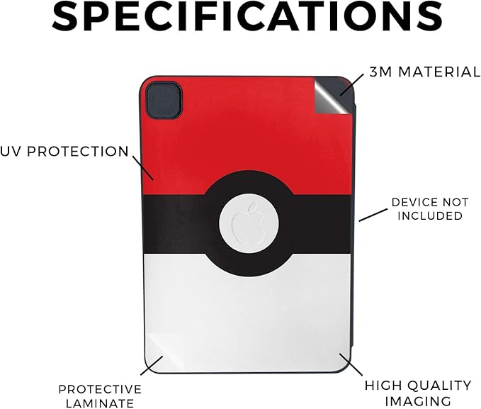 Skin Compatible with Apple Smart Folio for iPad Pro 11-inch (M4/M5) 2025 - Battle Ball - Premium 3M Vinyl Protective Wrap Decal Cover | Crafted in The USA by MightySkins
