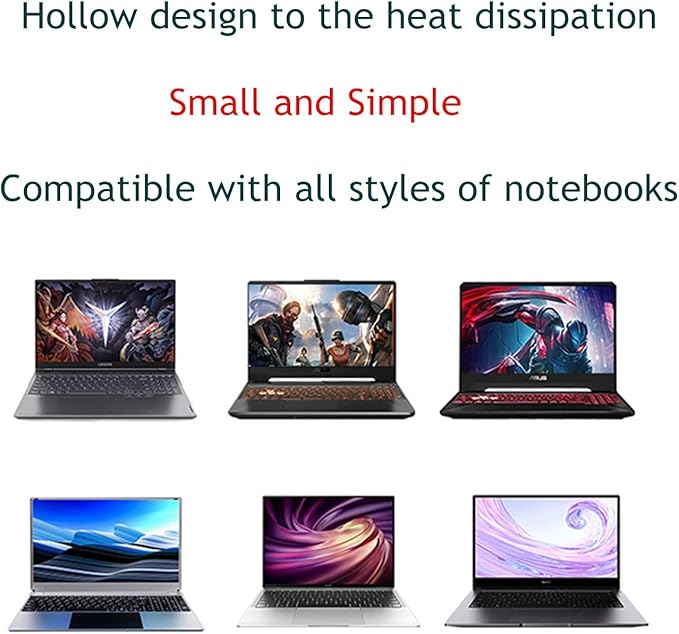 Notebook Stand, Computer Keyboard Bracket Mini Portable Heightened Cooling Stand (Silver)