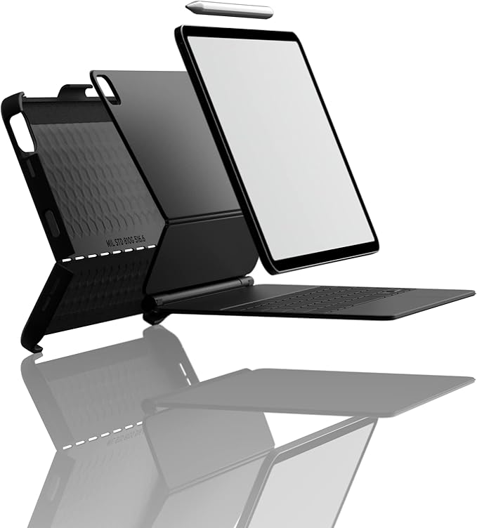 UAG Designed for iPad Pro 11" (4th Gen 2022, 3rd Gen 2021) Case Scout (Requires use of Smart Keyboard) Protective Cover with Apple Pencil Holder, Black by URBAN ARMOR GEAR
