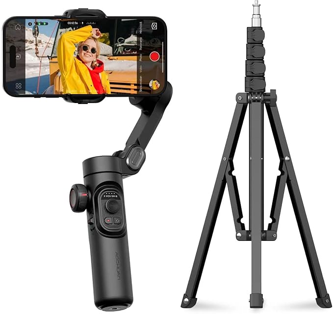 AOCHUAN 3-Axis Gimbal Stabilizer for Smartphone Smart XE & T20 Complete Tripod