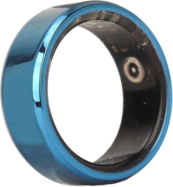 Yunseity Smart Ring Health, IP68 Sleep Quality Monitoring Fitness Smart Ring, Ceramic Stainless Magic Wearable Device Universal Ring for iOS and for Android