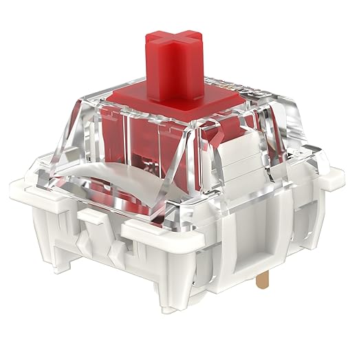 Zjmehty Gateron G Pro 3.0 Red Switches for Mechanical Keyboard,3-Pin 45gf Linear/Pre-Lubed/Pin-Enhanced Switches(108pcs,Red,3-Pin)