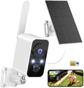 4G LTE Cellular Security Camera Solar: Wireless Cameras Outdoor for Home Security - No WiFi Video Cam Battery Powered - Surveillance Monitor System with SIM Floodlight Night Vison