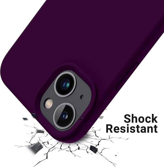 OTOFLY Designed for iPhone 14 Plus Case, Silicone Shockproof Slim Thin Phone Case for iPhone 14 Plus 6.7 inch （Purple）