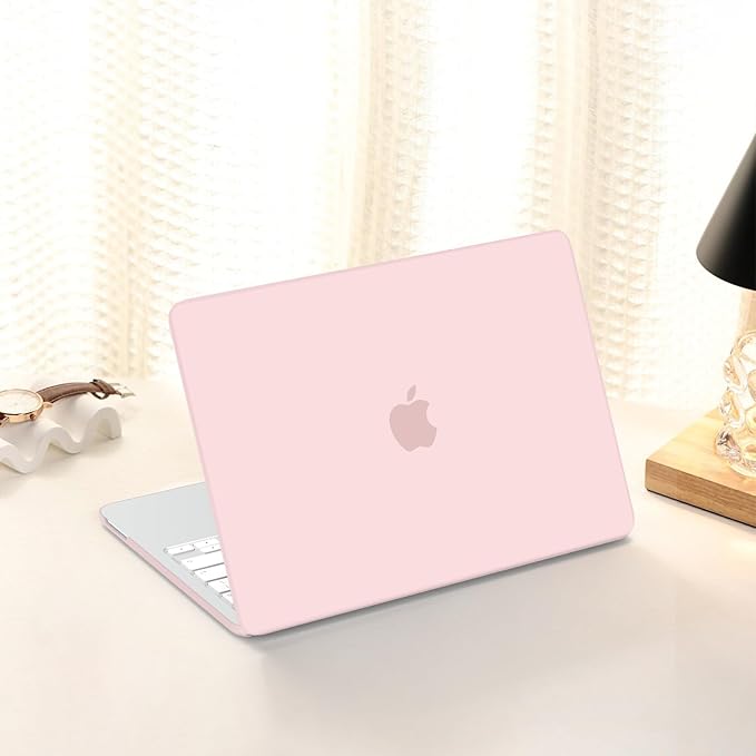 AKIT Compatible with MacBook Neo Case 13 inch 2026 A3404, Slim Matte Hard Shell Laptop Case+Screen Protector+Keyboard Cover for MacBook Neo 13 inch, Chalk Pink