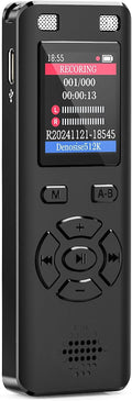 Voice Recorder - 128GB 9280 Hours Voice Activated Recorder Device with Playback, Noise Reduction, MP3 Player & Password - for Lectures, Meetings, Interviews