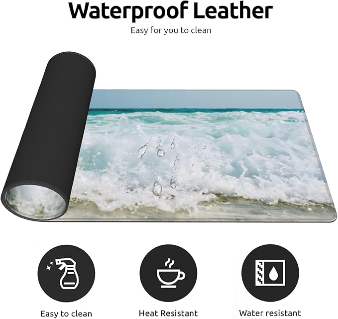 Gaming Mouse Pad, Underwater Fishing-Themed Mouse Pad, Desk Mat, Non-Slip Rubber Base MousePads for Computers Laptop Office School Home Accessories Decor 31.5" x 11.8"