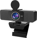 PEATOP Webcam 4K for PC Autofocus, Noise-Canceling Mic USB Plug & Play Webcam with Privacy Cover Camera 4K for Zoom/Teams/Skype/Google Meet