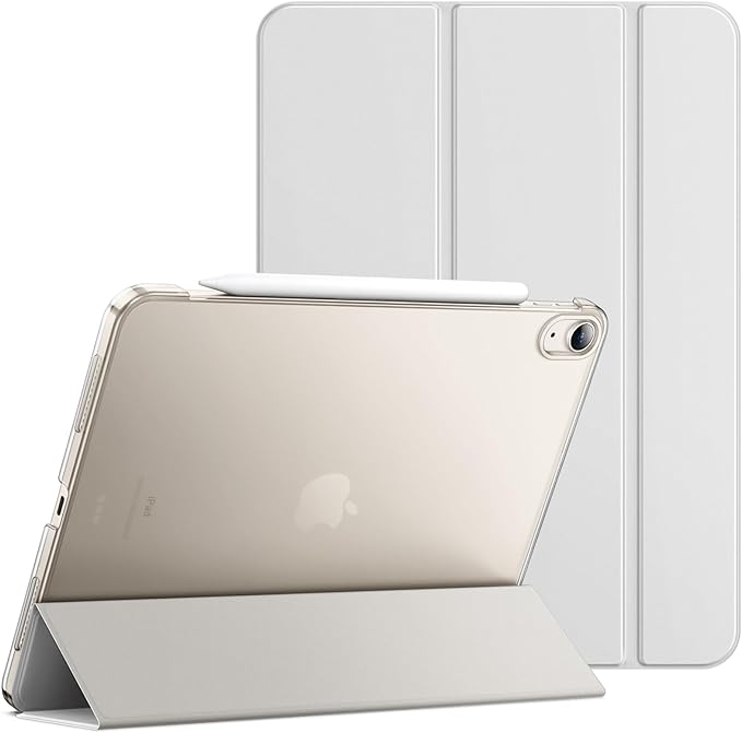 JETech Case ONLY for iPad Air 11-Inch M4/M3/M2 (2026/2025/2024), iPad Air 5/4 (2022/2020 5th/4th Generation 10.9-Inch), Slim Stand Hard Back Shell Cover with Auto Wake/Sleep (Silver)
