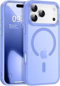Newfuture Magnetic for iPhone 17 Pro Case [Compatible with Magsafe] [Military Grade Drop Protection] Translucent Matte Anti-Scratch Shockproof Protective Phone Cover 6.3 Inch, Light Purple