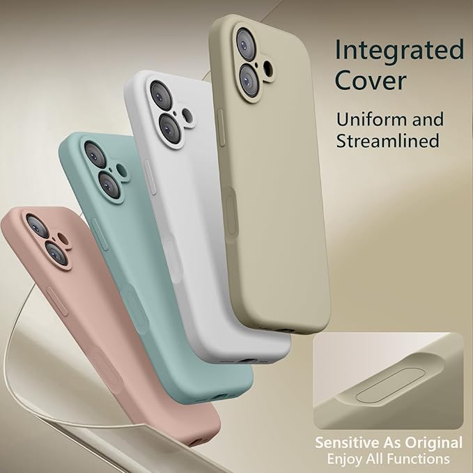 FireNova Magnetic for iPhone 17 Case, Compatible with MagSafe, [Integrated Silicone Camera Control Button] [Camera Protection] Anti-Scratch Microfiber Lining Phone Case, 6.3", Khaki