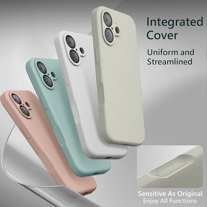 FireNova Magnetic for iPhone 17 Case, Compatible with MagSafe, [Integrated Silicone Camera Control Button] [Camera Protection] Anti-Scratch Microfiber Lining Phone Case, 6.3", Stone