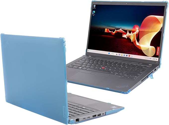 mCover Hard Case ONLY Compatible for 2023-2024 14" Lenovo ThinkPad T14 Gen 3 / Gen 4 Windows Notebook PC (with 180° Hinge, NOT Fitting Any Other Lenovo Models) - Aqua
