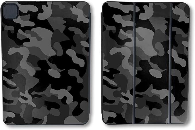 Skin Compatible with Apple Smart Folio for iPad Pro 11-inch (M4/M5) 2025 - Black Camo - Premium 3M Vinyl Protective Wrap Decal Cover | Crafted in The USA by MightySkins